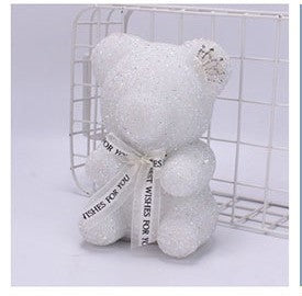 Cartoon Crystal Diamond Bear Birthday Surprise Gift Crown Bear Foam Bear