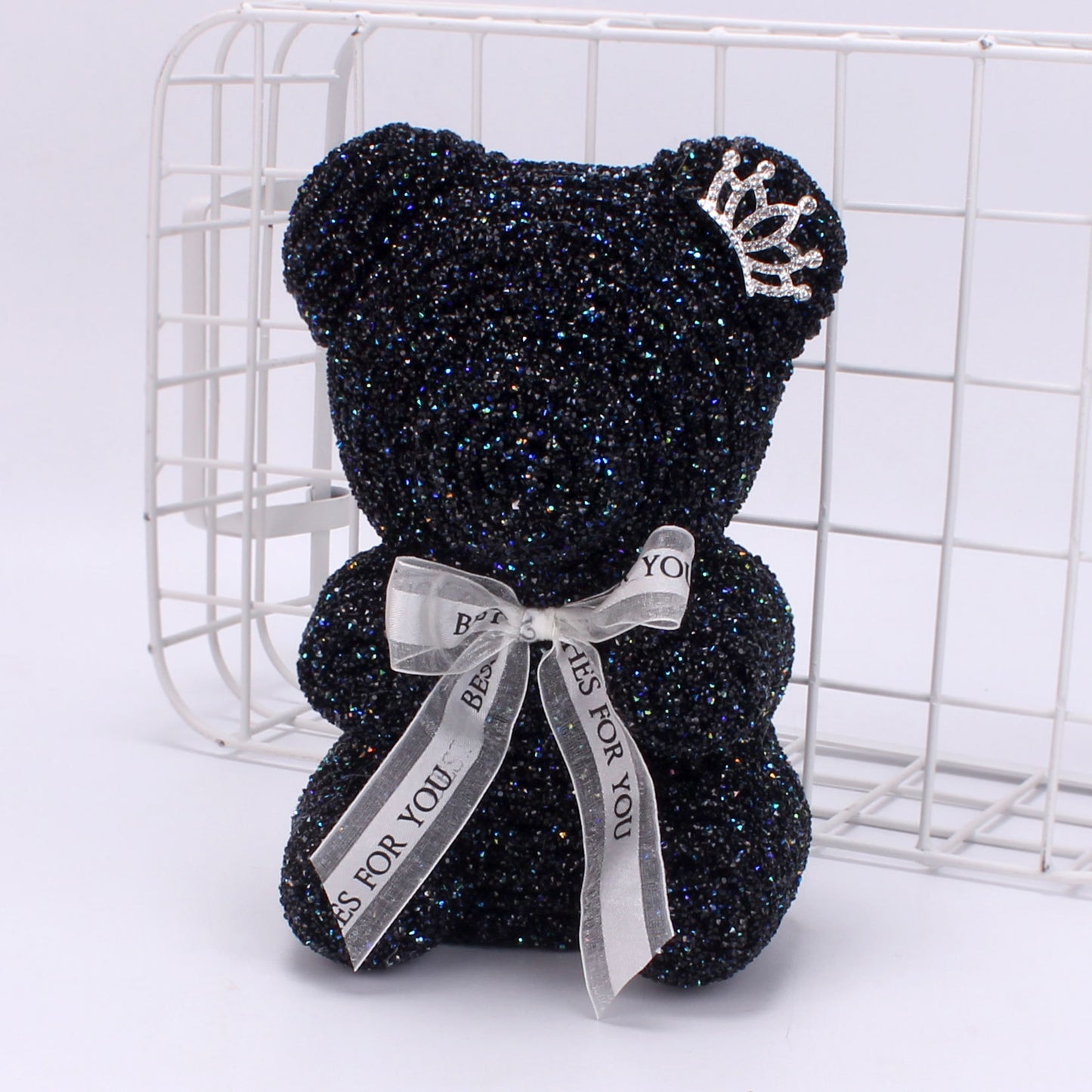 Cartoon Crystal Diamond Bear Birthday Surprise Gift Crown Bear Foam Bear