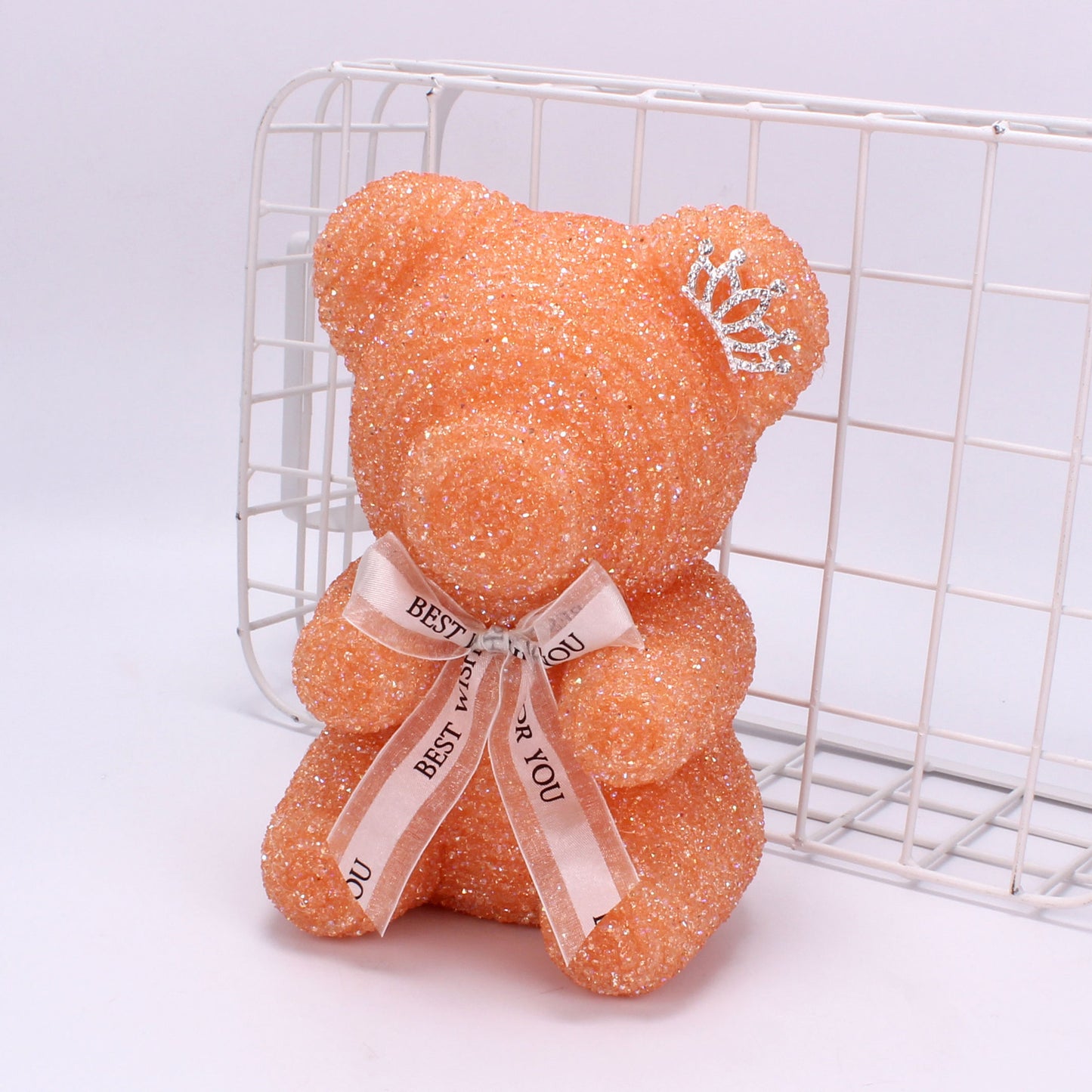 Cartoon Crystal Diamond Bear Birthday Surprise Gift Crown Bear Foam Bear