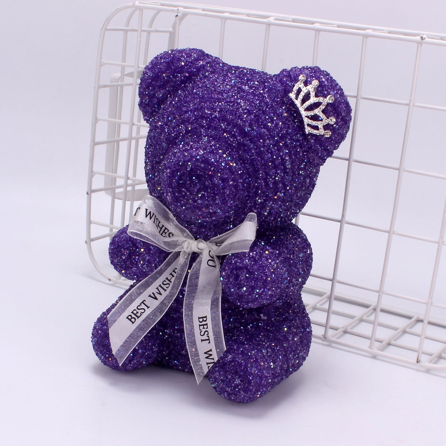 Cartoon Crystal Diamond Bear Birthday Surprise Gift Crown Bear Foam Bear