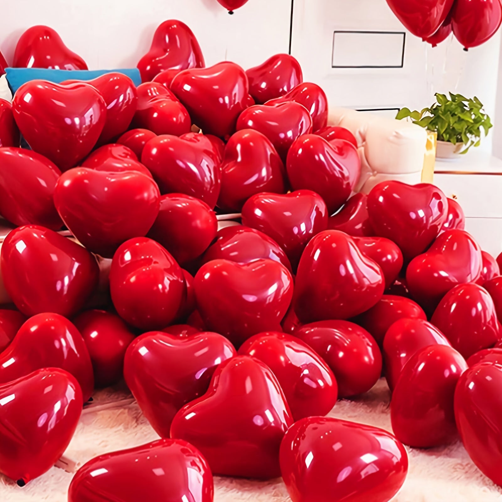 31pcs Red Heartshaped Balloon Set Easter Gift