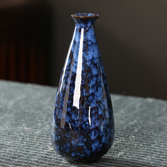 Modern Kiln Glazed Ceramic Vase  Spring Decor